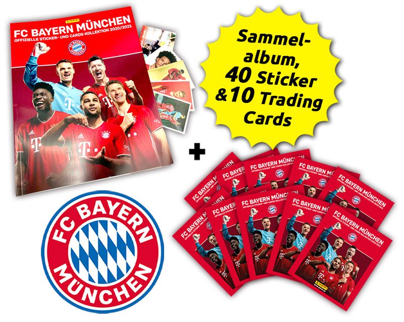 Sticker Panini FC Bayern München und Cards-Kollektion 2019/20-1 Tüte 