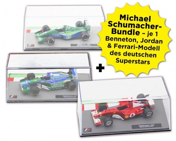 Formula 1 Rennwagen-Kollektion: Michael Schumacher Bundle