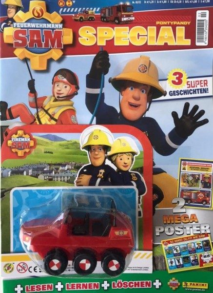 Feuerwehrmann Sam Special Magazin 2/22 Cover mit Extra