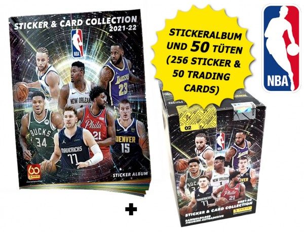 Panini NBA Sticker & Trading Cards 2021/22 - Box-Bundle 