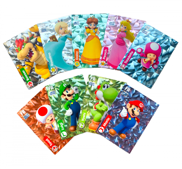 Super Mario Limited Edition Cards 1 bis 9 im Set - Fragmented Reality Cards
