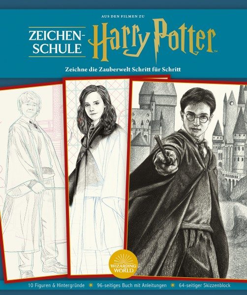 Aus den Filmen zu Harry Potter - Zeichenschule - Zeichne die Zauberwelt Schritt für Schritt Cover