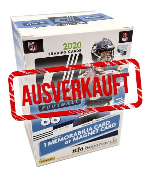 NFL 2020 Donruss Football Trading Cards - Blasterbox 