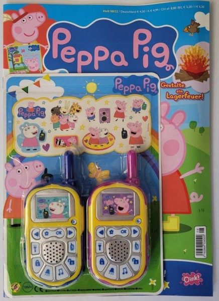 Peppa Pig Magazin 08/22 mit Walkie-Talkie als Extra