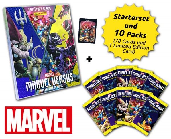 Marvel Versus Trading Cards - Schnupperbundle mit 78 Cards und 1 Limited Edition Card
